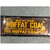 Image 2 : Vintage Genuine Moffat Coal vintage metal advertisement sign approx. 36in x 12in