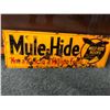 Image 2 : Vintage Mule-Hide Roofs metal advertisement sign approx. 24in x 8in