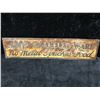 Image 2 : Vintage SMP Enameled Ware metal advertisement sign approx. 27in x 6 1/2in