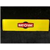 Image 1 : Vintage RAY-O-VAC metal advertisement sign approx. 24in x 6in