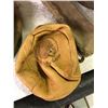 Image 2 : Four vintage leather items - boots/ satchel/ sheath/ reel bag