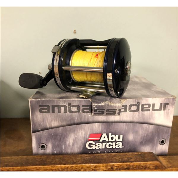 Abu Garcia Ambassadeur 6501C4 level wind reel blue w/ box