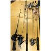 Image 1 : Group of 5 small ice fishing spinning rods w/ reels