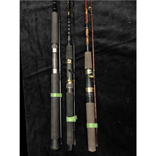 Group of 3 Daiwa spinning rods