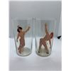 Image 1 : Thermal decals 1950s/1960s pin up girl glasses - cold water makes the clothing disappear