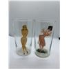 Image 1 : Thermal decals 1950s/1960s pin up girl glasses - cold water makes the clothing disappear