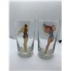 Image 1 : Thermal decals 1950s/1960s pin up girl glasses - cold water makes the clothing disappear