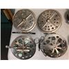 Image 2 : Group of 4 early 1900's center-pin salmon reels