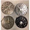 Image 2 : Group of 4 early 1900's center-pin salmon reels