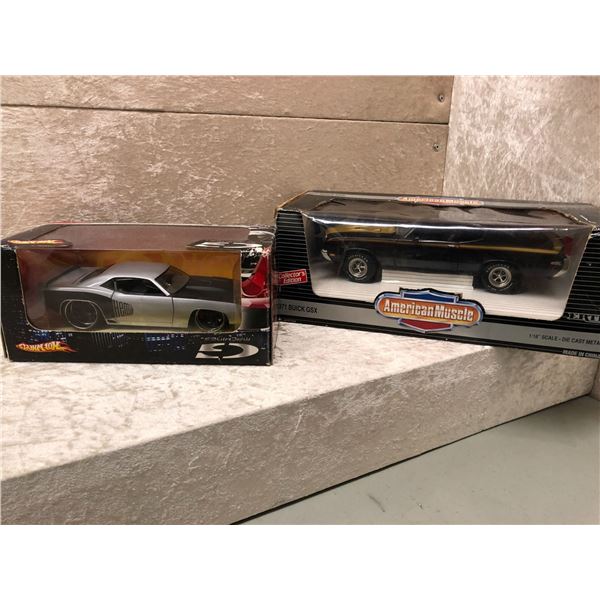 Two classic collector's die cast metal muscle cars