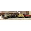 Image 1 : Group of 4 die cast metal classic collector's cars
