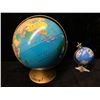 Image 1 : Two World Globes w/ metal stands