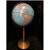 Image 3 : Two World Globes w/ metal on wood pedestal stands