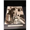Image 1 : Nostalgic black & white photo print BC Telephone Co. Feb. 27, 1928 repair man w/ truck (20 1/2in x 2