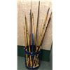 Image 2 : Group of 13 assorted fishing rods - good usable rods (blue metal stand not included)
