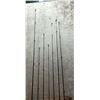 Image 3 : Group of 7 assorted bait casting rods - good usable rods (wooden stand not included)