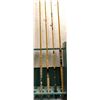 Image 2 : Group of 4 Eagle Claw assorted rods - good usable rods (wood stand not included)