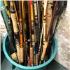 Image 2 : Group of approx. 50 assorted fishing rods - some usable rods, some for parts & repairs only