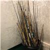 Image 2 : Large group of approx. 100 fishing rods - SOME USABLE, MOST FOR PARTS & REPAIRS ONLY