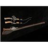 Image 2 : Group of 3 early 1900's steel fishing rods & two reels (gunstock handles)
