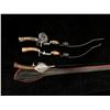 Image 3 : Group of 3 early 1900's steel fishing rods & two reels (gunstock handles)