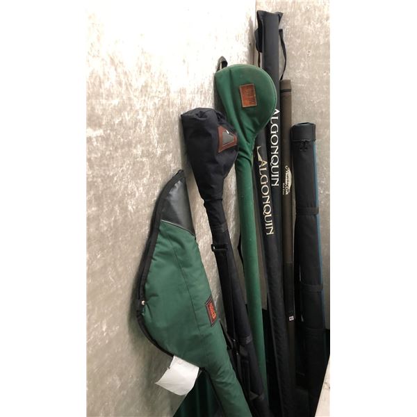 Group of 8 assorted rod cases