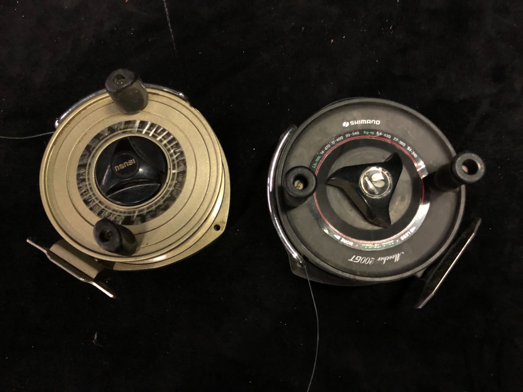 Two salmon mooching reels - Shimano 200GT & Royal Sea King 120