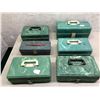 Image 1 : Group of 6 1950's fisherman's tackle boxes