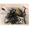 Image 1 : Box of 7 spinning reels (assorted brands)