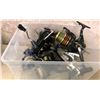 Image 2 : Box of 7 spinning reels (assorted brands)