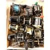 Image 2 : Box of 14 level wind fishing reels (assorted brands)