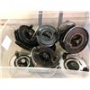 Image 1 : Box of 9 salmon mooching reels (assorted brands)