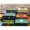 Image 2 : Group of 22 assorted vintage tackle boxes