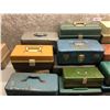 Image 3 : Group of 22 assorted vintage tackle boxes