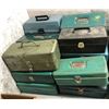 Image 2 : Group of 22 assorted vintage tackle boxes