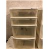 Image 3 : Group of 5 small plastic storage drawer units