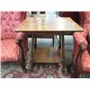 Image 1 : Vintage Oak Accent Table - 20" x 26" x 29" tall