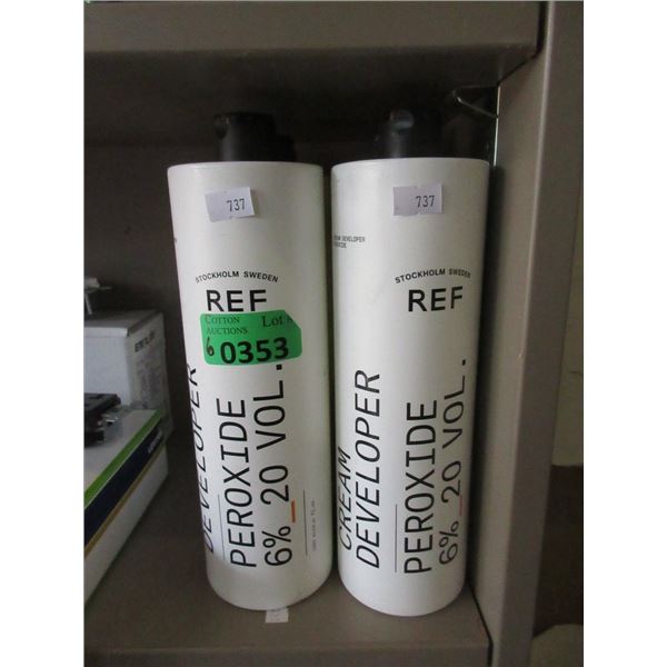 Six 1000ml Peroxide 6% Cream Developer