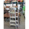 Image 1 : One 5' and One 6' Aluminum Step Ladder