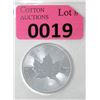 Image 1 : 1 Oz .9999 Fine Silver 2020 Canada Maple Leaf Coin