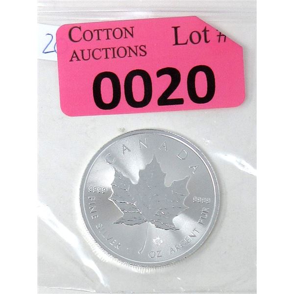 1 Oz .9999 Fine Silver 2021 Canada Maple Leaf Coin