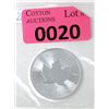 Image 1 : 1 Oz .9999 Fine Silver 2021 Canada Maple Leaf Coin