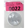 Image 1 : 1 Oz .9999 Fine Silver 2021 Canada Maple Leaf Coin