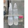 Image 1 : 4 Selenite Healing Towers (Satin Spar)