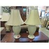 Image 1 : Pair of Table Lamps - 29" tall x 9" diameter base