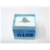 Image 2 : Sterling Silver Green Amethyst & Diamond Ring