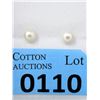 Image 1 : New 10 KT Gold Freshwater Pearl Stud Earrings