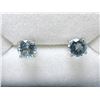 Image 1 : New 2.5 CT Blue Topaz Sterling Silver Earrings