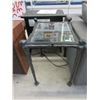 Image 1 : Glass Top End Table with Figural Metal Base