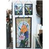 Image 1 : 2 Small & 1 Large Stained Glass Panel